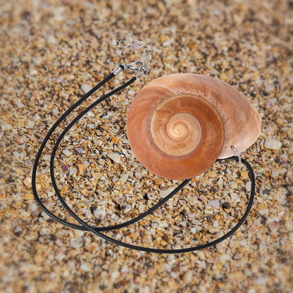 Glow Conch Shell Necklace for Adjustable Size (Calcium Carbonate & Plastic)