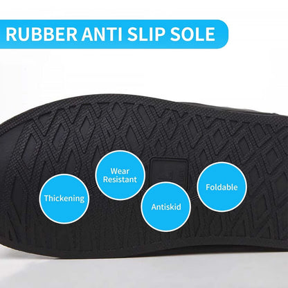 Waterproof Shoe Covers for Universal Fit (Reusable, Foldable, Rain Boot)