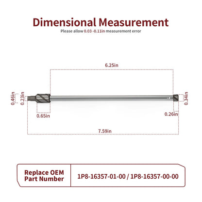 Clutch Push Rod for Yamaha YZ250 (1999–2024) 1P8-16357-01-00, 1P8-16357-00-00, 1P8-16357-00
