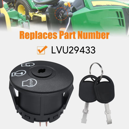 Starter Ignition Switch with 2 Keys for John Deere Small