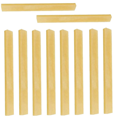 10Pcs Yellow Unbleached Bone Saddle for Guitar Luthier Nut