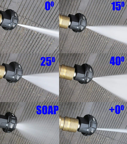 6-in-1 Pressure Washer Nozzle for (No Turbo)