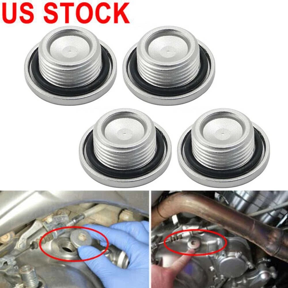 4X Oil Drain Plug Cover for Yamaha Warrior YFM350 Raptor Wolverine Big Bear 350