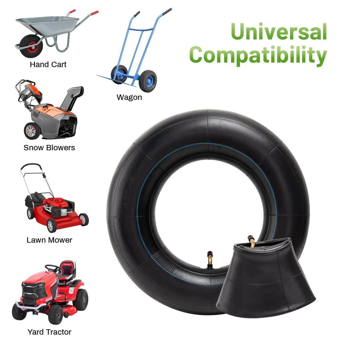 4.80 4.008 Inner Tube for Wheelbarrow Mower Wagon (Heavy Duty)