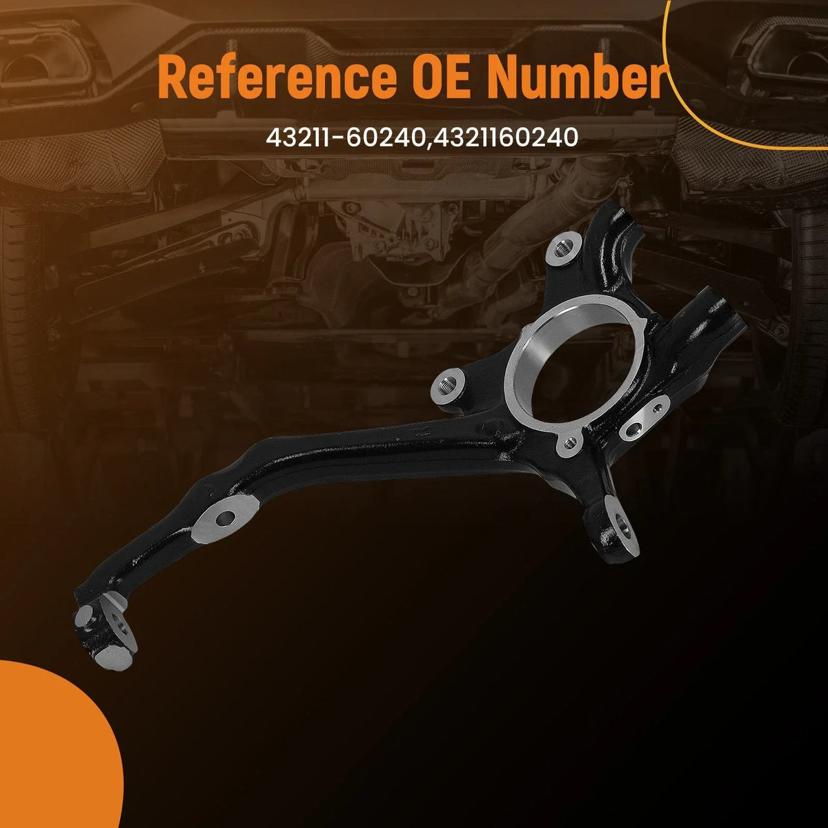 Front Right Steering Knuckle for Toyota 4Runner, Lexus GX460 (2015–2019) 43211-60240