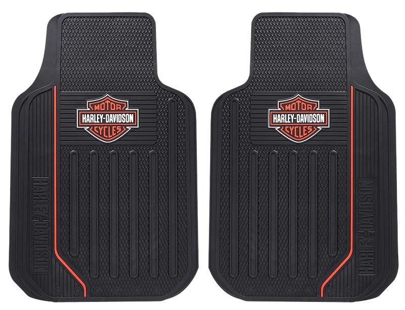 Pair of PlastiColor Front Floor Mats for Harley Davidson (Universal) 001653R01