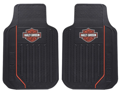 Pair of PlastiColor Front Floor Mats for Harley Davidson (Universal) 001653R01