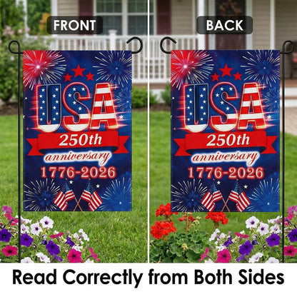 250th Anniversary Garden Flag for USA (12x18 inches)