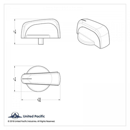 A/C Heater Knob for Freightliner Century Columbia Coronado (UP#41091)