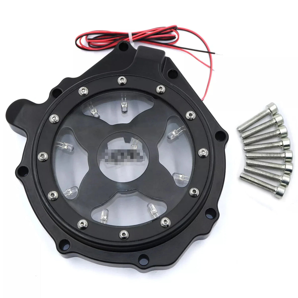 Black w/ Blue LED Engine Stator Cover for Honda CBR1000RR (2004–2007) & CB1000RA (2008–2024)