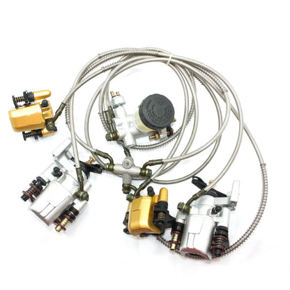 Hydraulic Disc Brake Calipers Pad System for 250cc Quad Dirt Bike