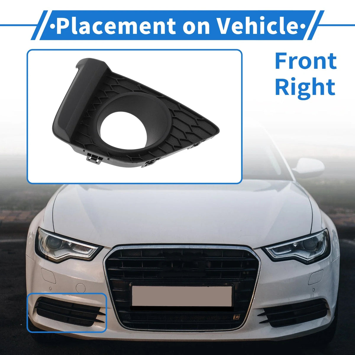 Front Right Fog Light Grill No. 71103T5RA10 for Honda Fit (2015–2017)