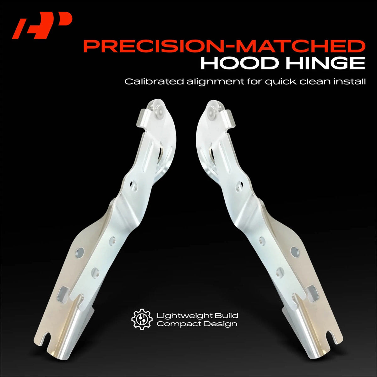 2X Front Hood Hinge for VW Golf (2015–2021) - 5G0823302B, 5G0823301B