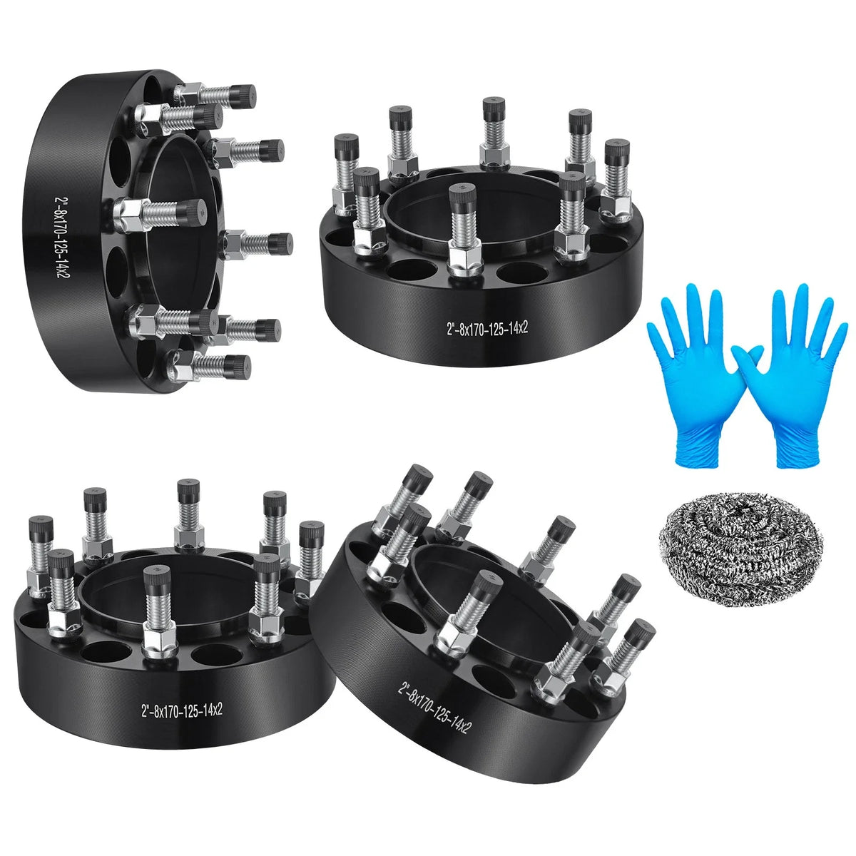 Set of 4 Wheel Spacers 2 Inch for Ford F-250 F-350 Super Duty (1999–2002)