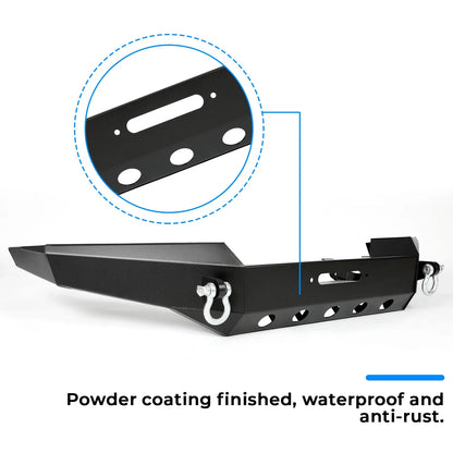 Steel Black Front Bumper with D-Rings for Jeep Grand Cherokee WJ (1999–2004)