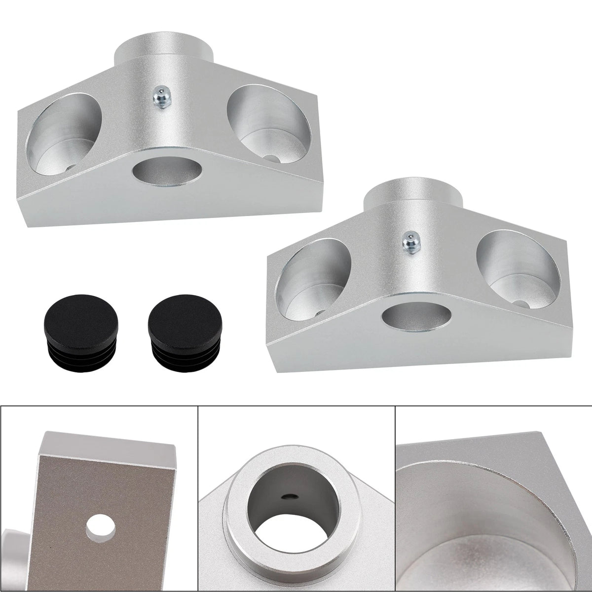 Pair Kit Dump Bed Hinge Mount Billet for Can Am Defender HD Max (2016–2024) U015-A001