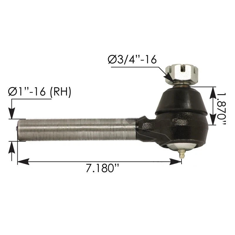 Tie Rod End for Ford (1990–1997) Part# F4HZ3A131AA, F5HT3101CA, ES3283R