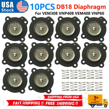 10PCS Diaphragm Pneumatic Repair Kit for VEM308 VNP408 VEM408 VNP608