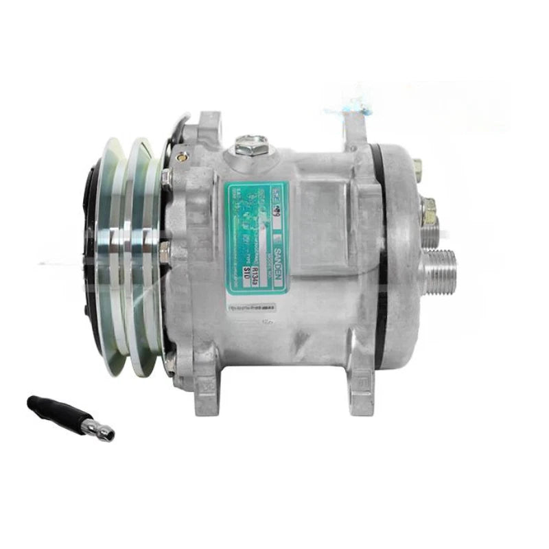 Sanden 5077 Compressor for Takeuchi Excavators (1911506010, 2005077)