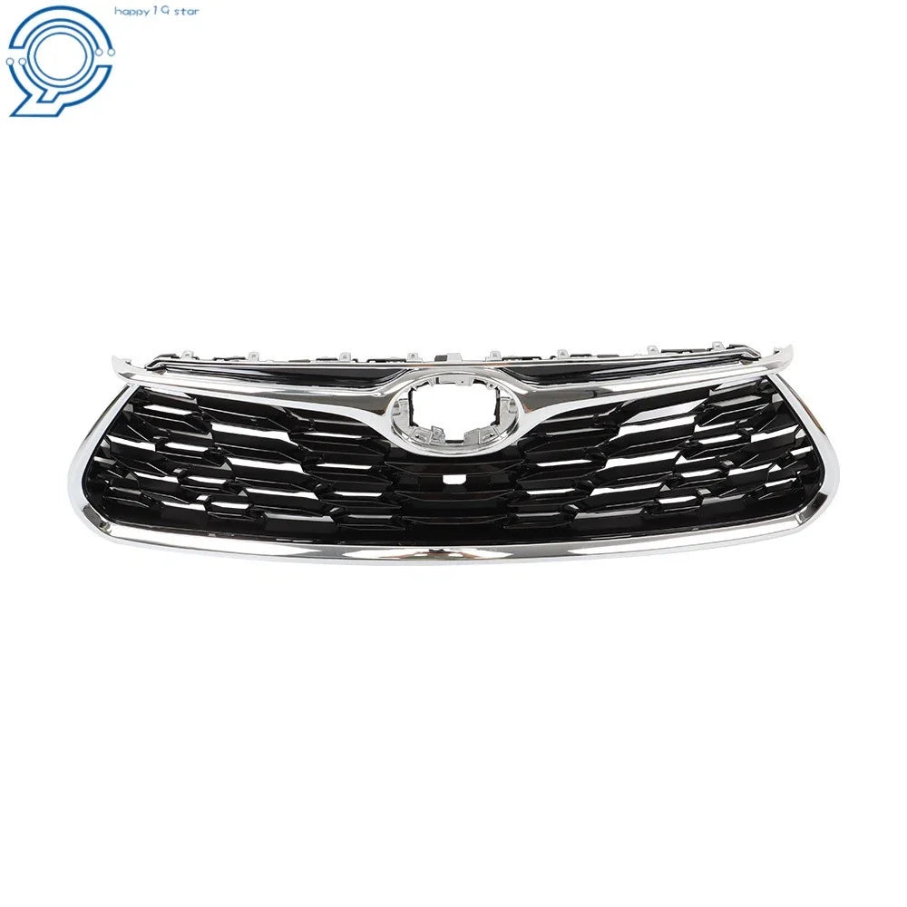 Front Bumper Grille for Toyota Highlander (2020–2022) Chrome Mesh Honeycomb
