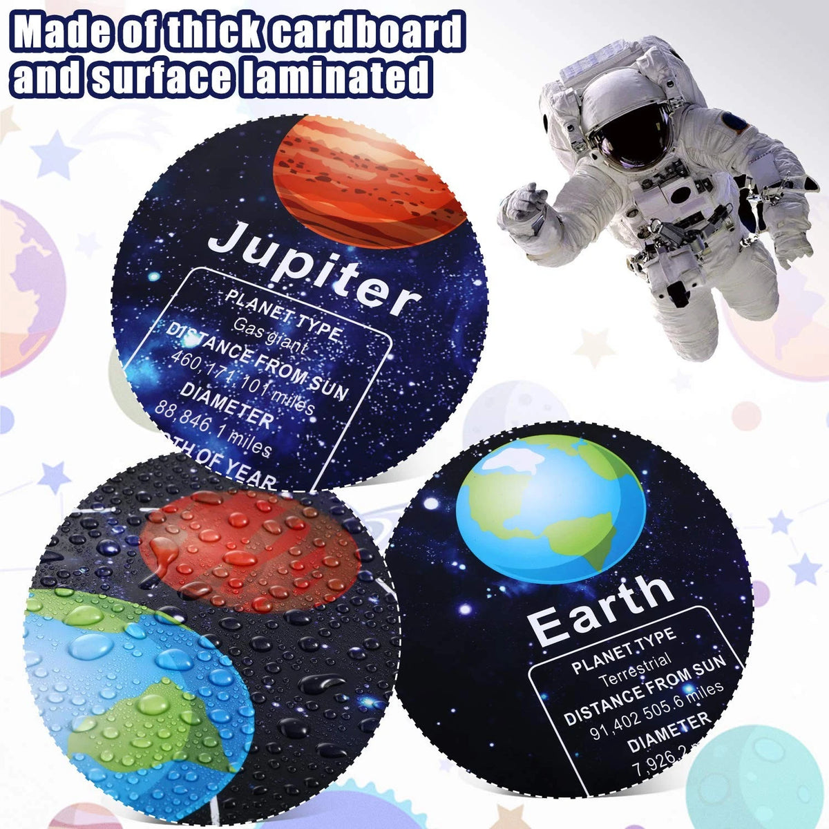Zonon Classroom Space Decor Solar System Wall Art (61.02 x 11.81 inches)