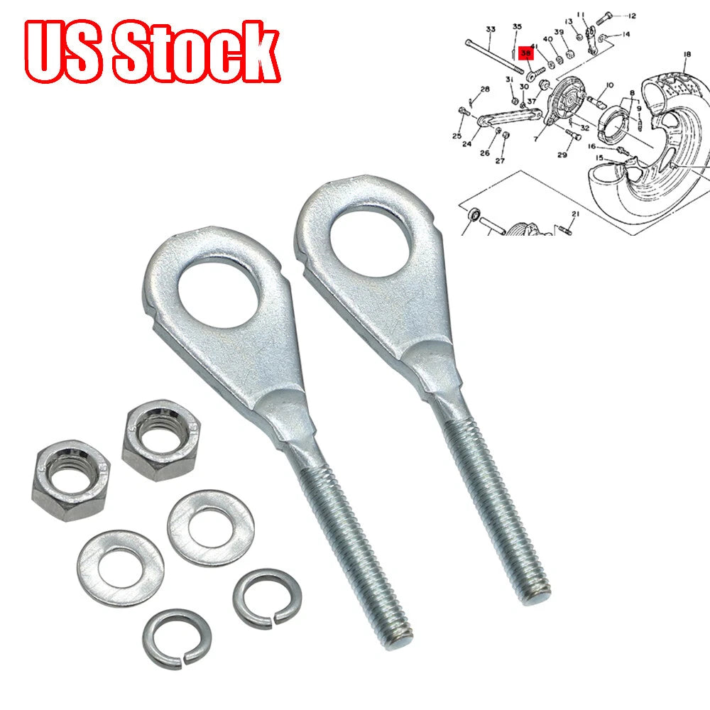 Rear Axle Chain Puller for Yamaha PW80 TTR90 110 GT80 (No Part Numbers)
