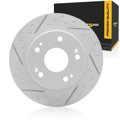Drilled and Slotted Brake Rotor for Acura TSX (2004–2008) ALX-PAU-DF-830-59029L-CLA2