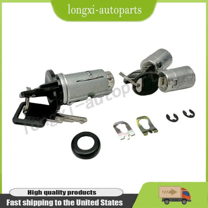 Set of 3 Ignition & Door Lock Switch Cylinders for Chevrolet Blazer (1970–1982) - 701400, 700843, D1414B