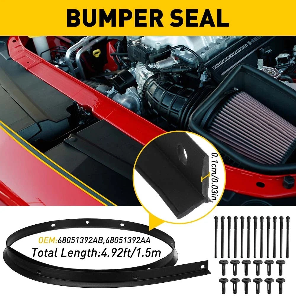 Front Hood Bumper Weatherstrip Seal Rivets for Dodge Challenger (2008–2021)