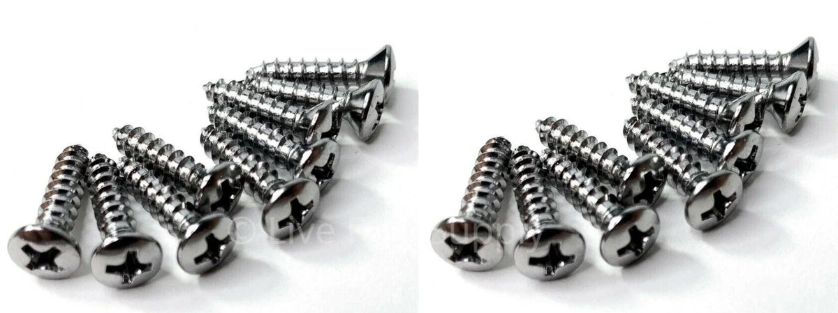 Door Sill Plates Screws Hardware Set for Ford Mustang (1965–1968)