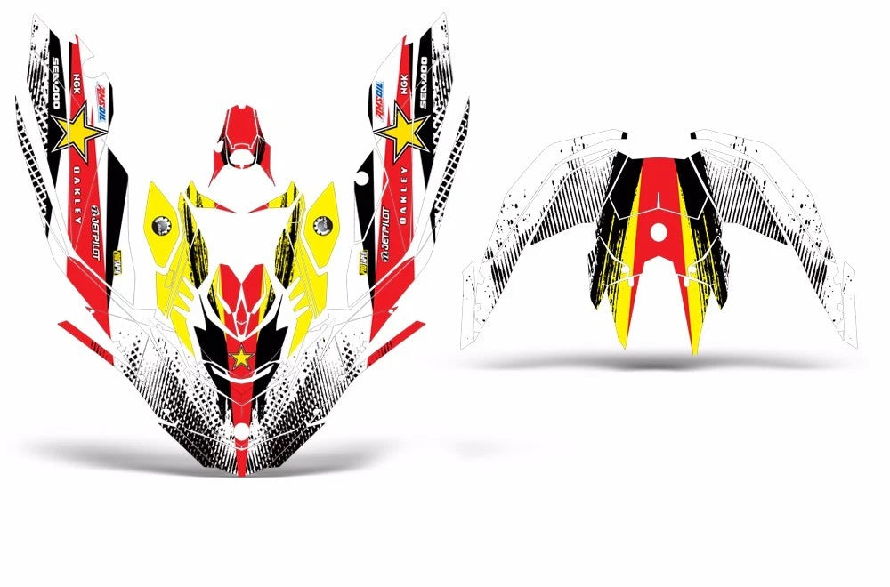 Graphic Stickers Decals for Sea-Doo Bombardier Spark 3 UP (2015–2018)