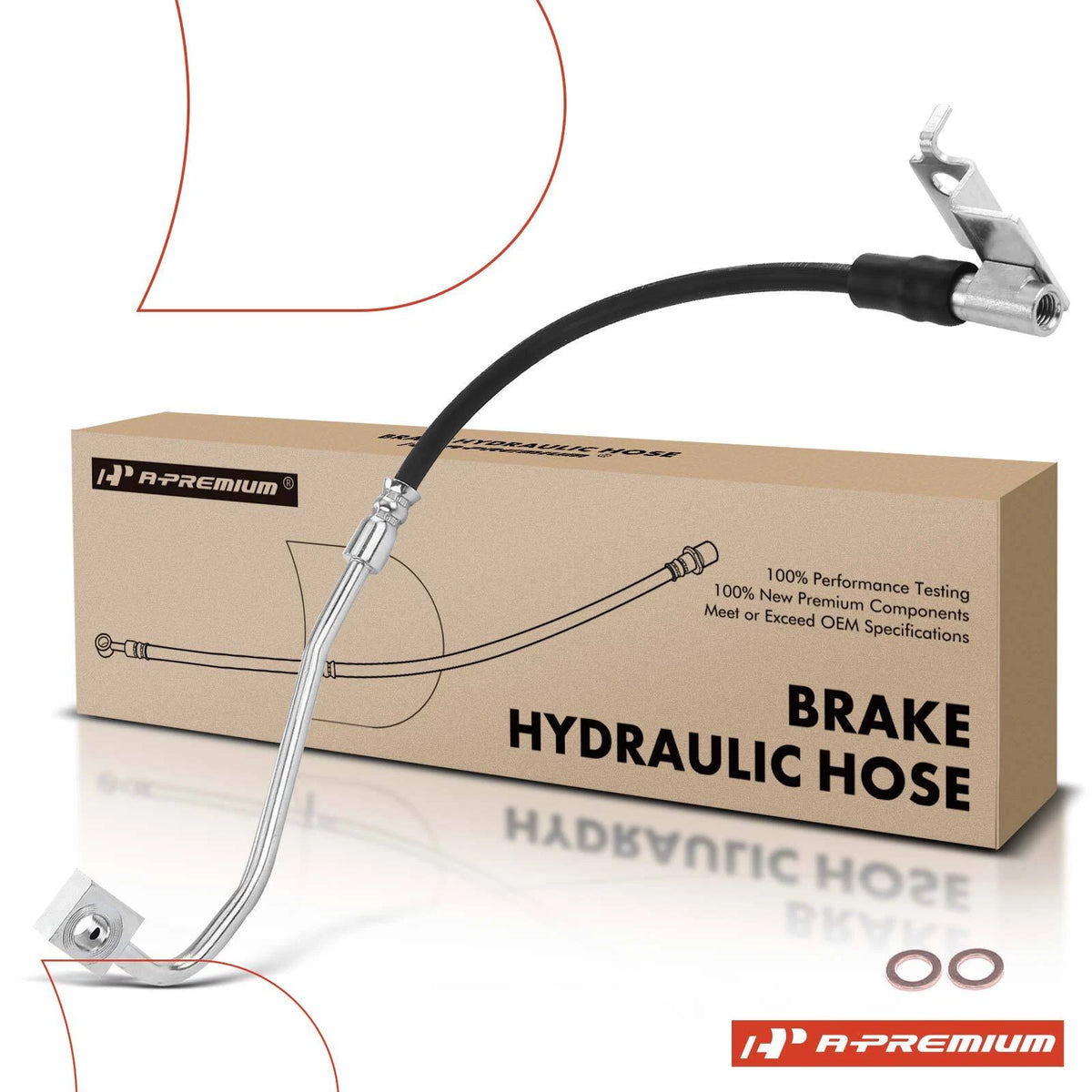 Front Left Brake Hydraulic Hose for Ford Mustang (2016–2018) H622523, FR3Z2078E, 2207485