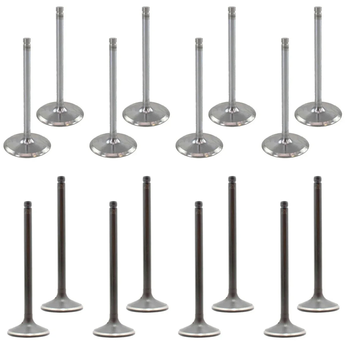 Set of 16 Intake & Exhaust Valves Kit for GMC Sierra 2500HD 3500HD V8 (2001–2010)