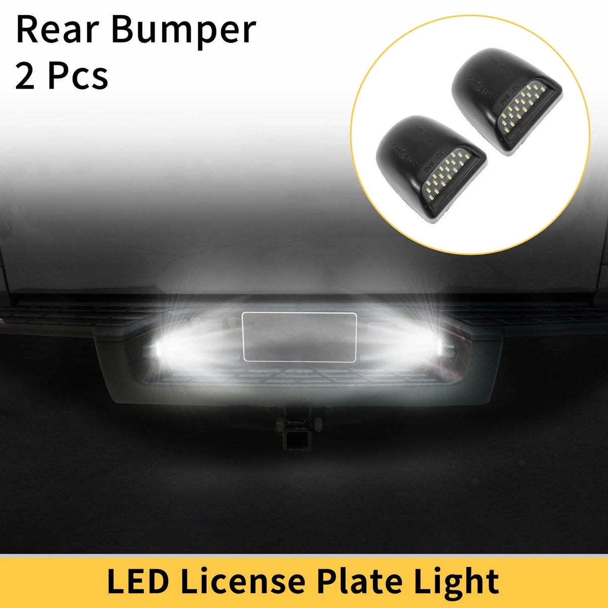 2X License Plate Light Tag Lamp for Chevrolet Silverado 