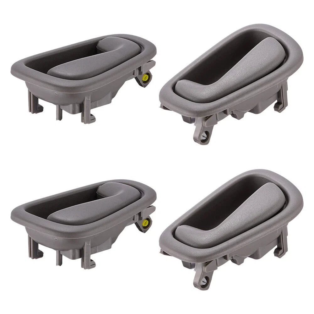 Set of 8 Door Handles for Toyota Corolla (1998–2002) - Black/Gray