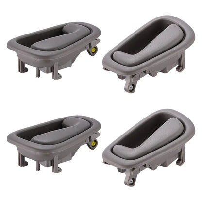 Set of 8 Door Handles for Toyota Corolla (1998–2002) - Black/Gray