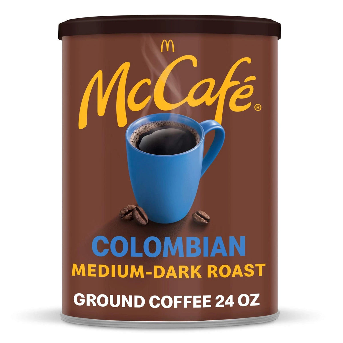 24 oz Ground Coffee Canister for McCafe Colombian Medium-Dark Roast
