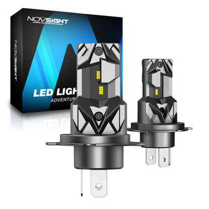 2X H4 9003 LED Headlight Bulbs for NOVSIGHT (NOVA500-N93-H4, H4 HB2 9003)