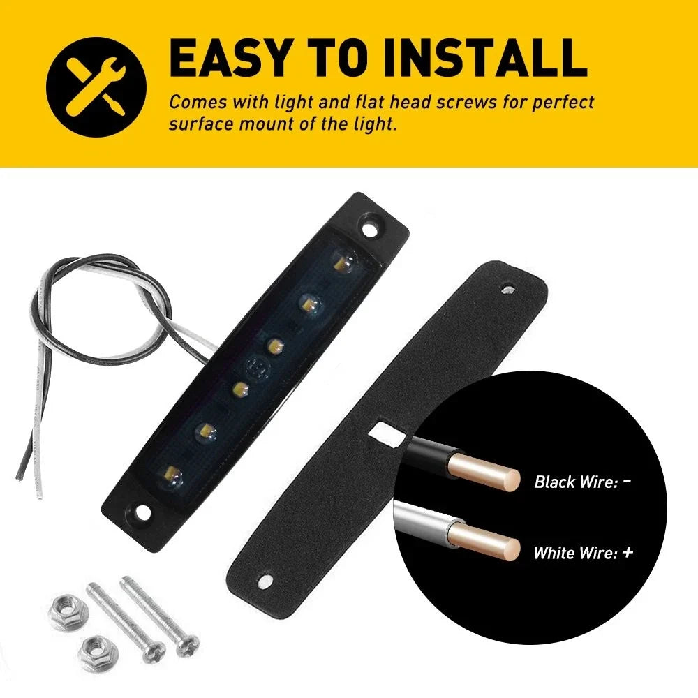 10X LED Rock Wheel Lights for Jeep Offroad Truck UTV ATV Boat