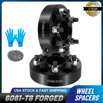 2X 1.5 Inch 5x4.75 Wheel Spacers 12x1.5 for Chevy S10 Corvette Camaro GMC (1994–2002)