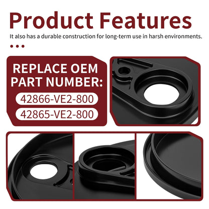 2 Rear Wheel Tire Covers for Honda HRS216 HRB217 HRZ216