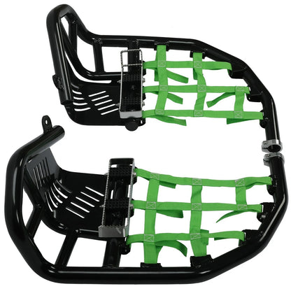 Nerf Bars Pro Peg Heel Guard for Kawasaki KFX450R (2008–2015) Black Green