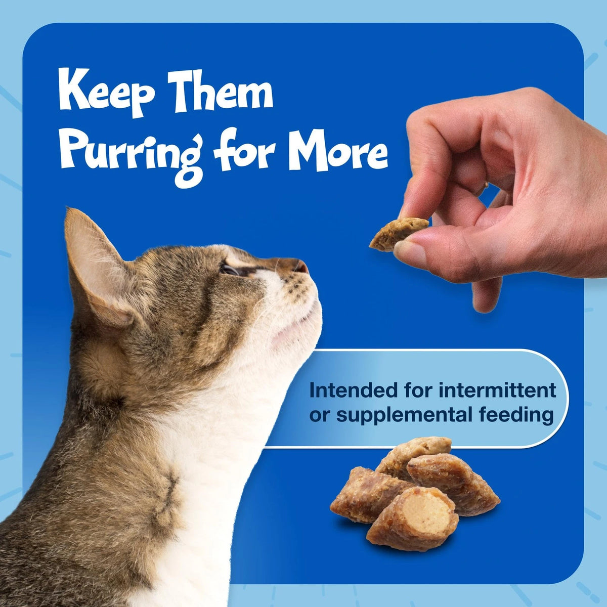 Set of 4 Blue Buffalo Bursts Crunchy & Creamy Cat Treats (5 oz)