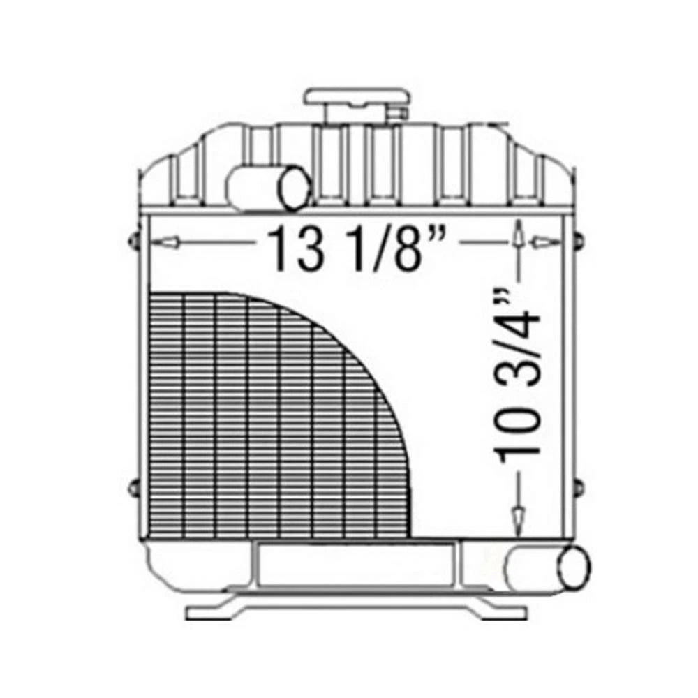 Radiator for Kubota (Fits Replaces 15553-72060)