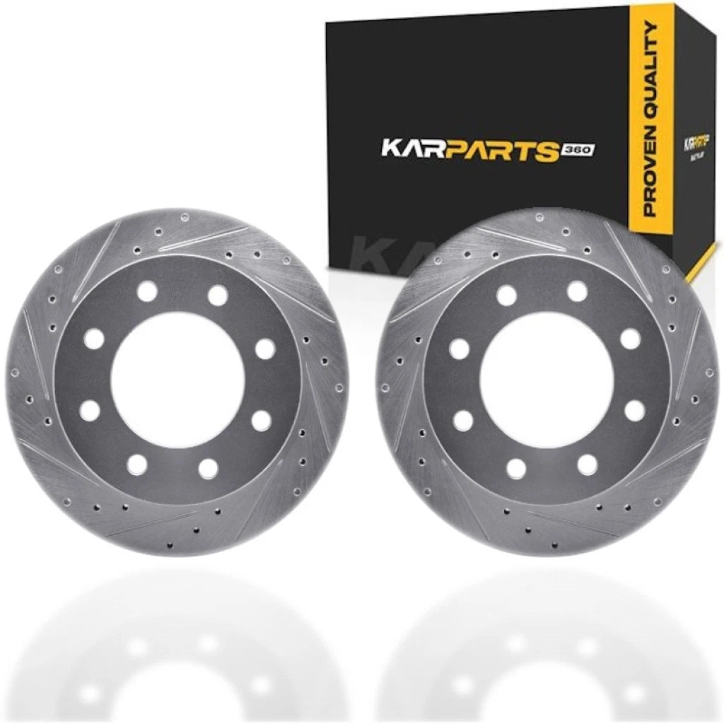 Drilled and Slotted Rotors for GMC Sierra 1500 (2001–2003) ALX-PAU-DF-7212-48010-CLA5