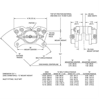 Wilwood Dynalite Single Caliper Rebuild Kit for 300-11789