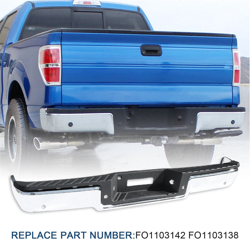 Rear Bumper Assembly for Ford F150 (2006–2008) 8L3Z-17906-C, FO1103138, Chrome