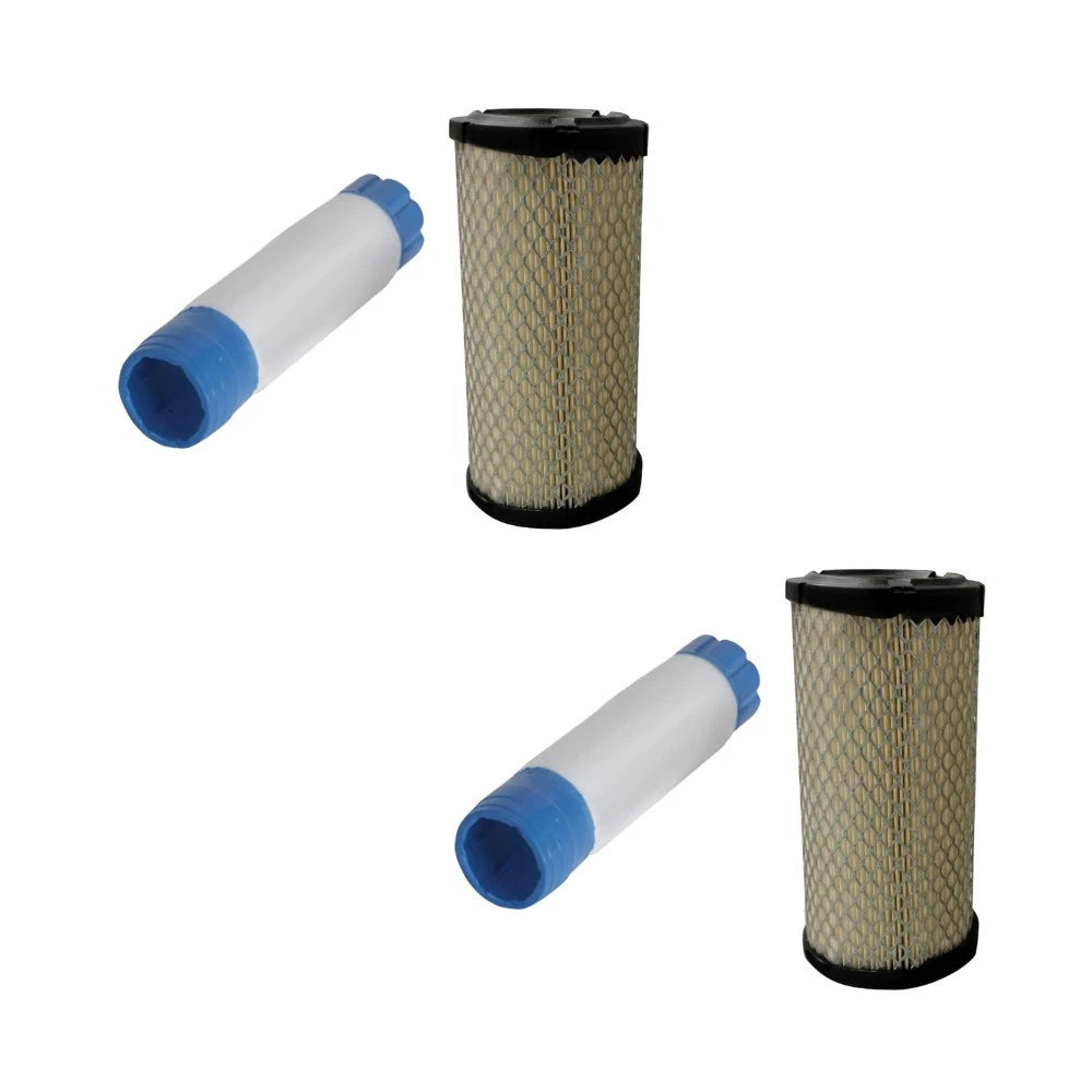 Set of 2 Inner & Outer Air Filter Sets for John Deere X495 X595 X740 X744