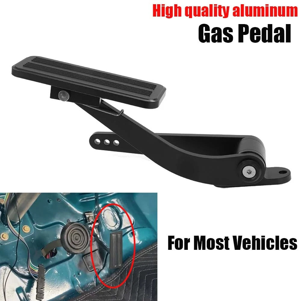 Universal Black Aluminum Gas Pedal Throttle for GM Street Rat Rod