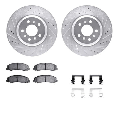 Rotor Set for Chevy Impala Limited (2014–2016) ALX-PAU-DF-7512-46013-CLA2, Drilled and Slotted